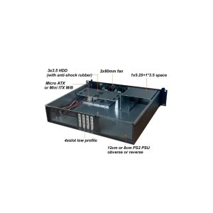 5c861329290465f44a579ad96d87be47.jpg Kompaktowa obudowa PC ATX Rack 19cali 2U czarna
