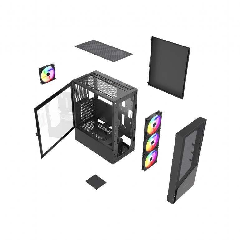Obudowa Midi Tower Fornax 4300 ATX czarna