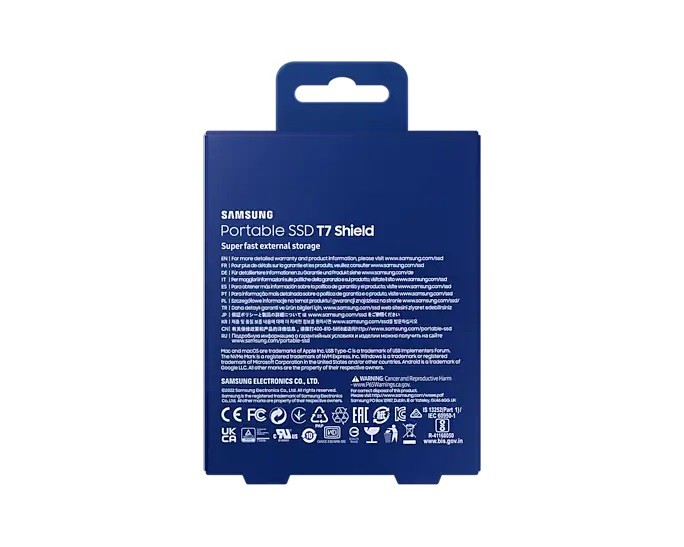 Dysk SSD T7 Shield 2TB USB 3.2, niebieski