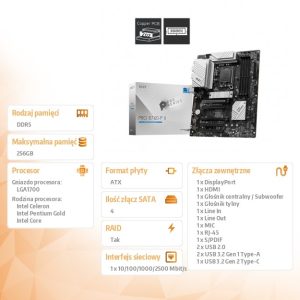 69c4f7d22ea5d3f2d0ccc2f8e8c7152d.jpg Płyta główna PRO B760-P II S1700 4DDR5 DP/HDMI ATX