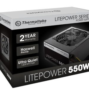 Litepower II Black 550W (Active PFC, 2xPEG, 120mm, Single Rail)