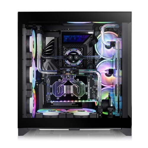 75066eb1ba23d041f9f6a19836572ac9.jpg Obudowa CTE E600 MX Tempered Glass, szklany bok - Czarna