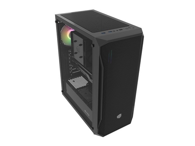 80774d06999d31760bddd911a7cf7f25.jpg Obudowa Fury Shobo SH4 RGB Midi Tower z oknem Czarna