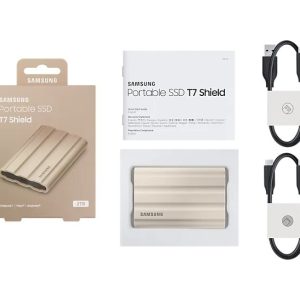 Dysk SSD T7 Shield 2TB USB 3.2, beżowy