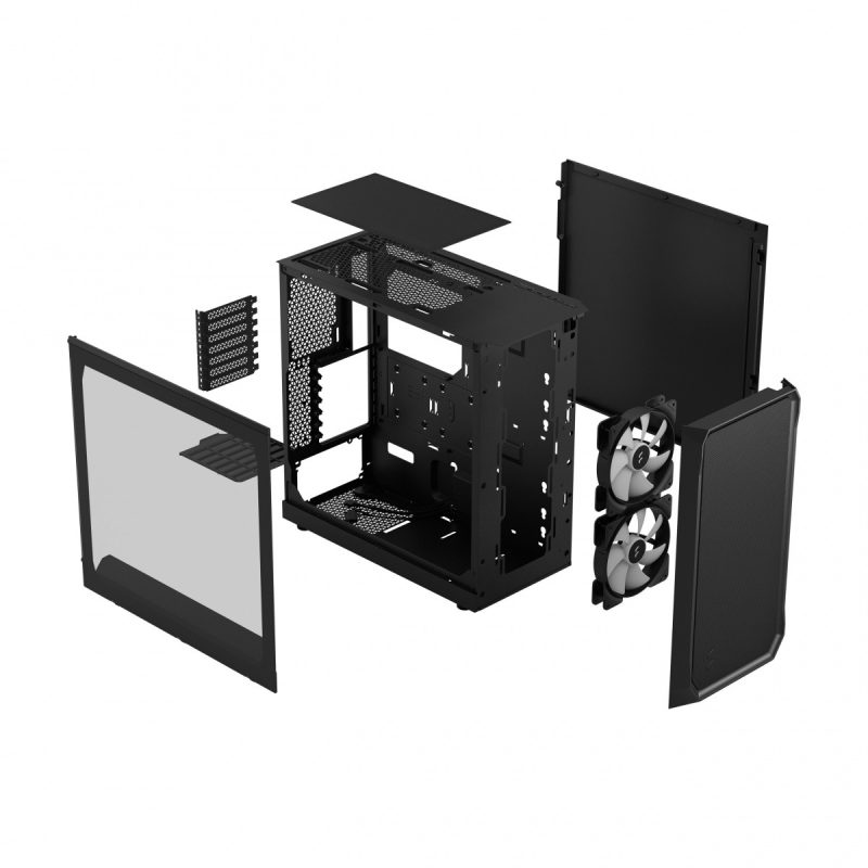 878931fd0929ae0afdaaa0b63edf2217.jpg Obudowa Focus 2 RGB Czarna TG Clear Tint