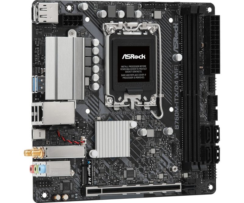 87aac18c8fbe5e2166a1d35467154e4a.jpg Płyta główna B760M-ITX D4 WIFI s1700 2DDR4 mITX M.2 USB-C