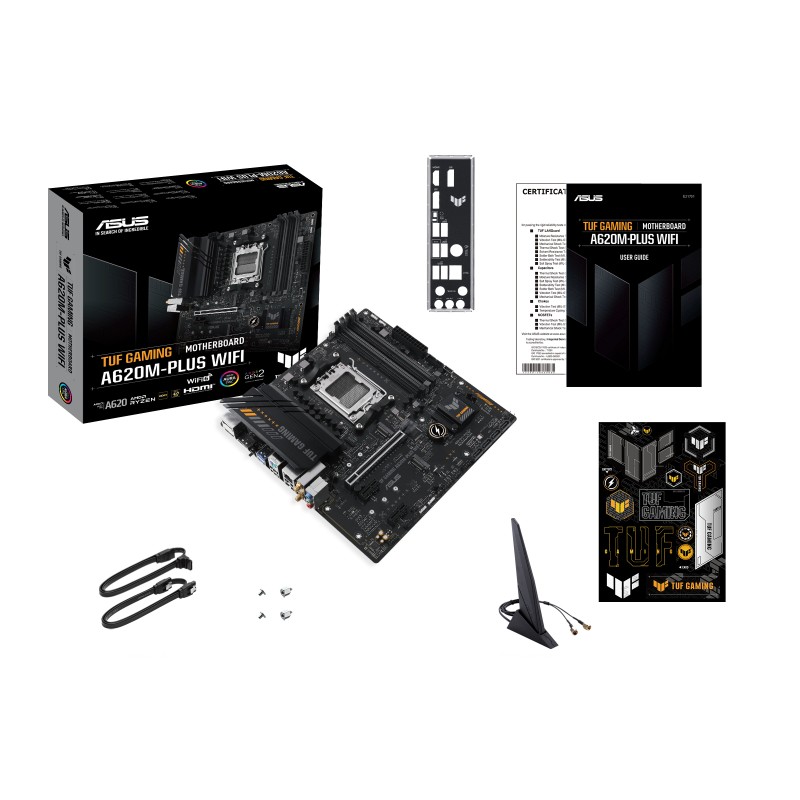 89ca810346b7f778a2bb3dc66b2fe73c.jpg Płyta główna TUF GAMING A620M-PLUS WIFI AM5 4DDR5 HDMI/DP mATX