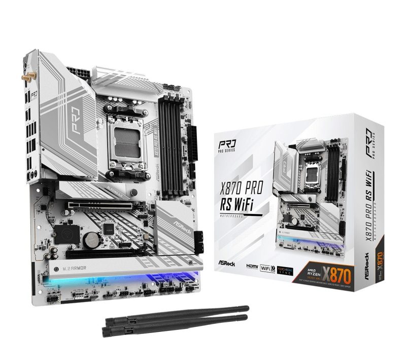 8e3948b265cf295f4e49948fd8b49174.jpg Płyta główna X870 PRO RS WIFI AM5 4DDR5 M.2 ATX