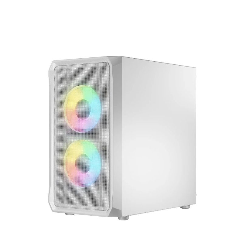 Obudowa Komputerowa Logic Portos ARGB Mini USB 3.0 Biała