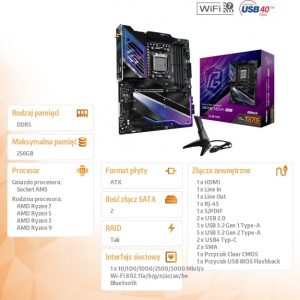 91e0c26b5971104b12459f0c3b7e7a09.jpg Płyta główna X870 NOVA WIFI AM5 4DDR5 M.2 ATX