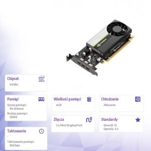 Karta graficzna NVIDIA Quadro T400 4GB DDR6 VCNT400-4GB-PB