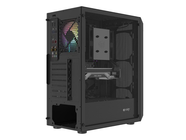 9e230856f4496b70be1b53afb5d0f725.jpg Obudowa Fury Shobo SH4 RGB Midi Tower z oknem Czarna