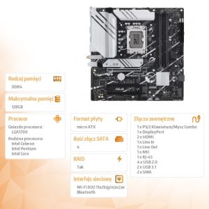 ac139395165420de8cd4ff276306ea11.jpg Płyta główna Prime B760M-A WIFI D4 s1700 4DDR4 HDMI mATX