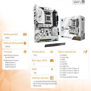 ac18977c86f2f2014a17a7b1fb148072.jpg Płyta główna B850 Steel Legend WiFi AM5 4DDR5 ATX