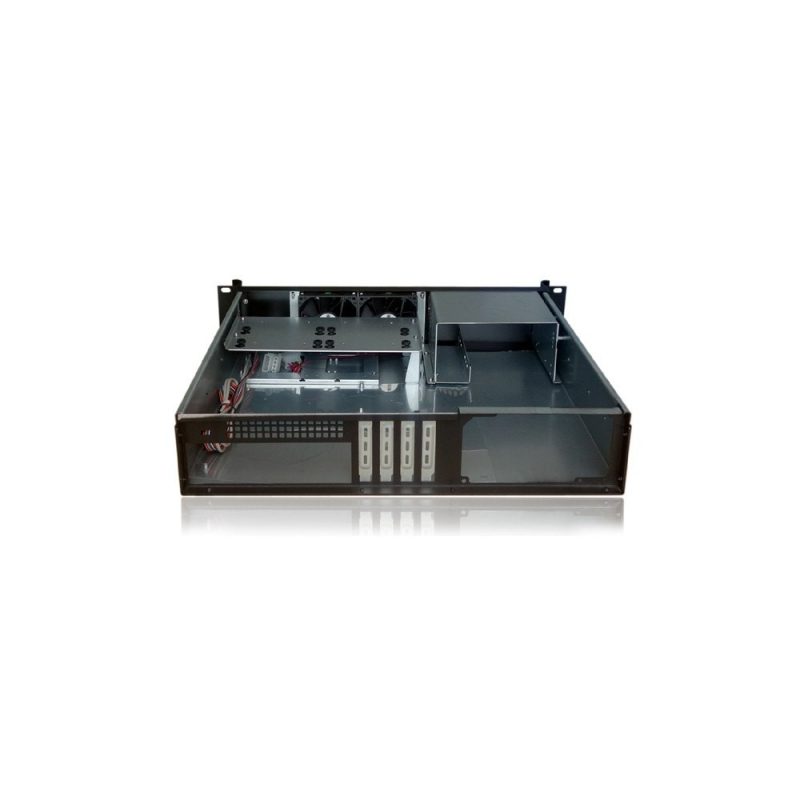 afbc9048cadd62d9771b56ea2aba8ee9.jpg Kompaktowa obudowa PC ATX Rack 19cali 2U czarna