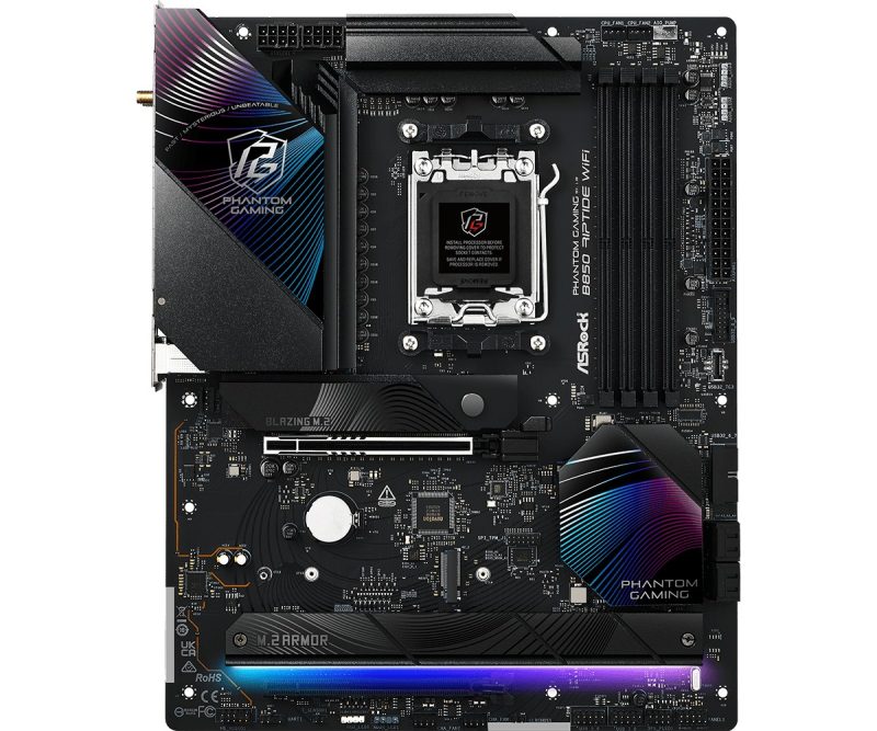 b0d674c7db4699adb5d736d987b2723a.jpg Płyta główna B850 Phantom Gaming Riptide WiFi AM5 4DDR5 ATX