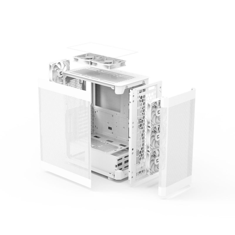 b66deae295aba82356e59e3241d0dbcc.jpg Obudowa I4 ATX Mid Tower PC Case 6 wentylatorów Biała