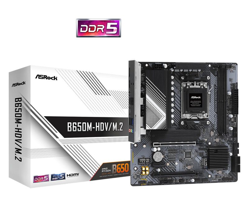 b9aaf424b07832534cde29d1e8771459.jpg Płyta główna B650M-HDV/M.2 AM5 2DDR5 HDMI/DP mATX
