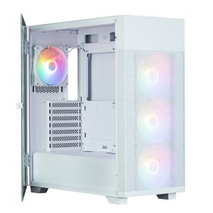 ba7a1e1bdc0797c76c0a795b32b4f440.jpg Obudowa S5 NEO White ATX Mid Tower FRGB Fan x4