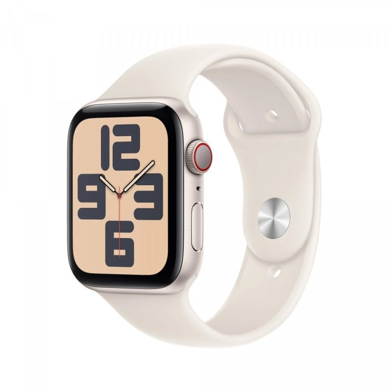 c85418f261ed0ac7a0030e3621a4b4a3.jpg Watch SE GPS + Cellular, koperta 40 mm z aluminium w kolorze księżycowej poświaty z paskiem sportowym w kolorze księżycowej poświaty - rozmiar S/M