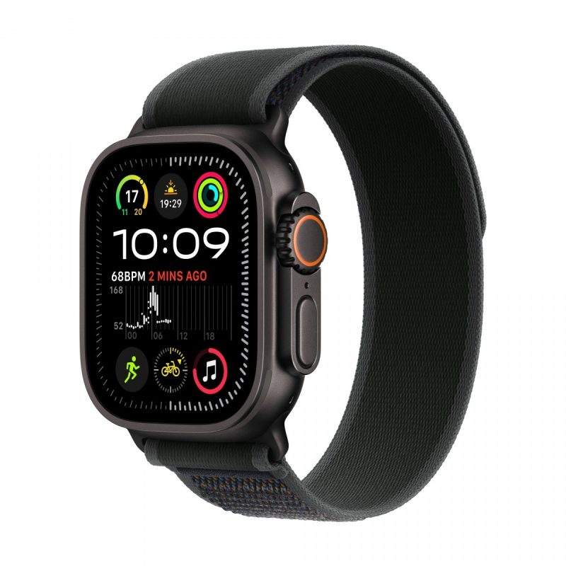 c9a6da51976e61c2996882663c774bb3.jpg Watch Ultra 2 GPS + Cellular, koperta 49 mm z tytanu w kolorze czarnym z opaską Trial M/L w kolorze czarnym