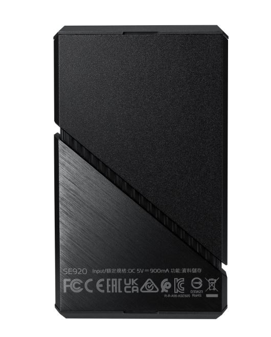 cad1b6a7ce54a73ca5ff9eee3d5163f0.jpg Zewnętrzny dysk SSD SE920 4TB USB4C 3800/3700 MB/s Black