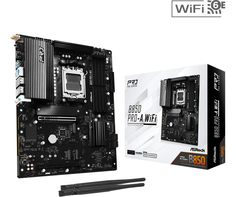 cbea77d893567dedc694adaa9f7dff30.jpg Płyta główna B850 PRO-A WIFI  AM5 4DDR5 ATX