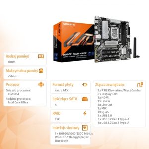 Płyta główna B860M DS3H WIFI6E