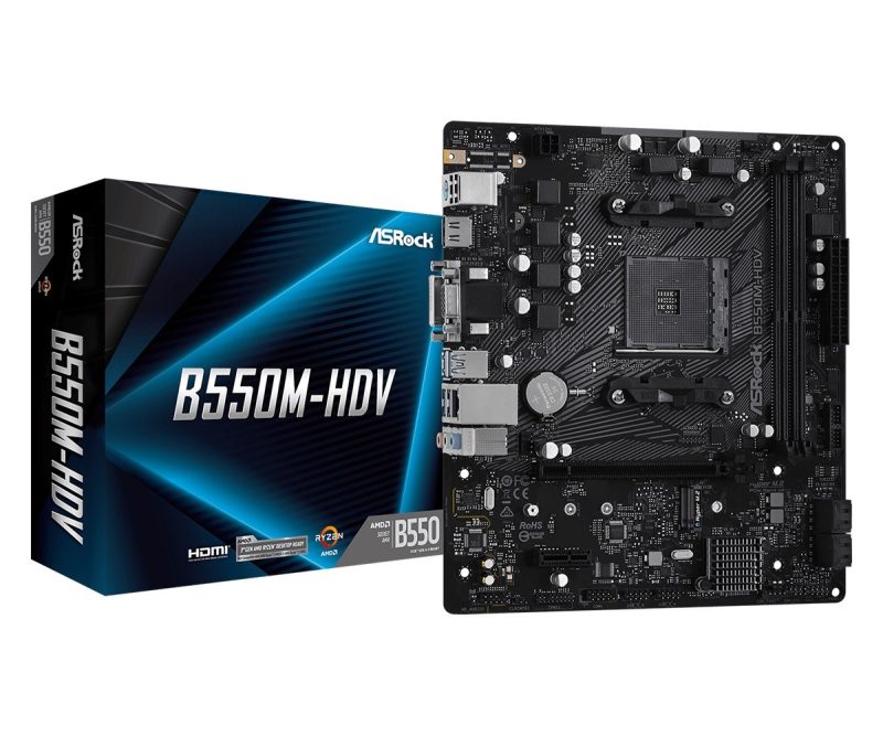d75d0476488983e03363563df2037798.jpg Płyta główna B550M-HDV AM4 2DDR4 HDMI/DVI/D-SUB M.2 mATX