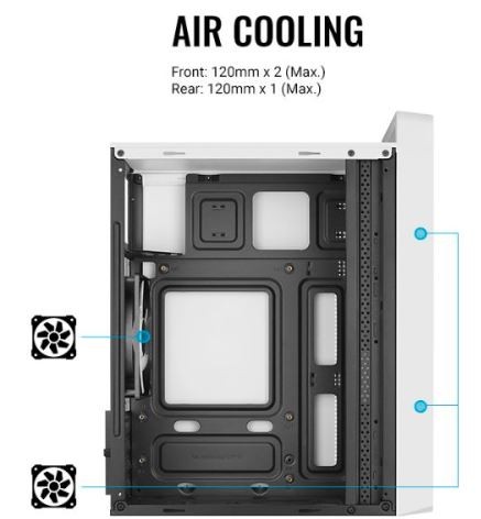 dc00a7e5fada663903744786a96f6c57.jpg Obudowa CS-109 RGB USB 3.0 Mini Tower biała