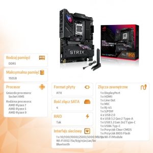 Płyta główna ROG STRIX B850-E GAMING WIFI