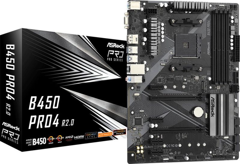 de6676da32dea0f7e96f16d37ed25a0b.jpg Płyta główna B450 PRO4 R2.0 AM4 4DDR4 DP/HDMI M.2 USB3.2 ATX