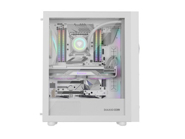 e44db957c9b27317df7291de10f59c4d.jpg Obudowa Genesis Diaxid 605 ARGB MIDI TOWER USB-C Biała