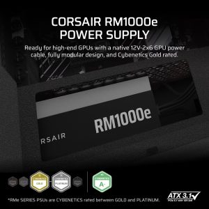 Zasilacz RM1000e PCIe5.1 80+GOLD F.MODULAR ATX3.1