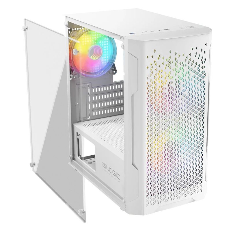 e5ae4a8c91c901dec64013d12e2ec142.jpg Obudowa Komputerowa Logic Aramis ARGB Mini USB 3.0 Biała