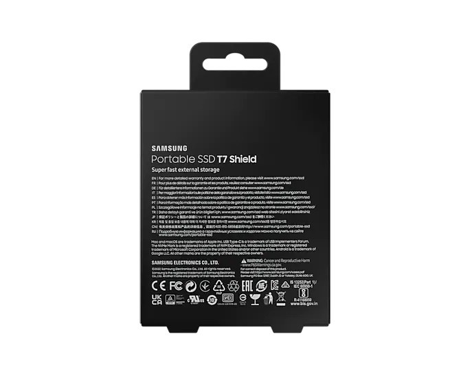 Dysk SSD T7 Shield 1TB USB 3.2, czarny