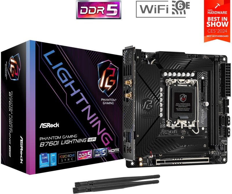 ef6983ea91cd7661b76968f618e75f28.jpg Płyta główna B760I LIGHTNING WIFI s1700  2DDR5 mITX DP/HDMI
