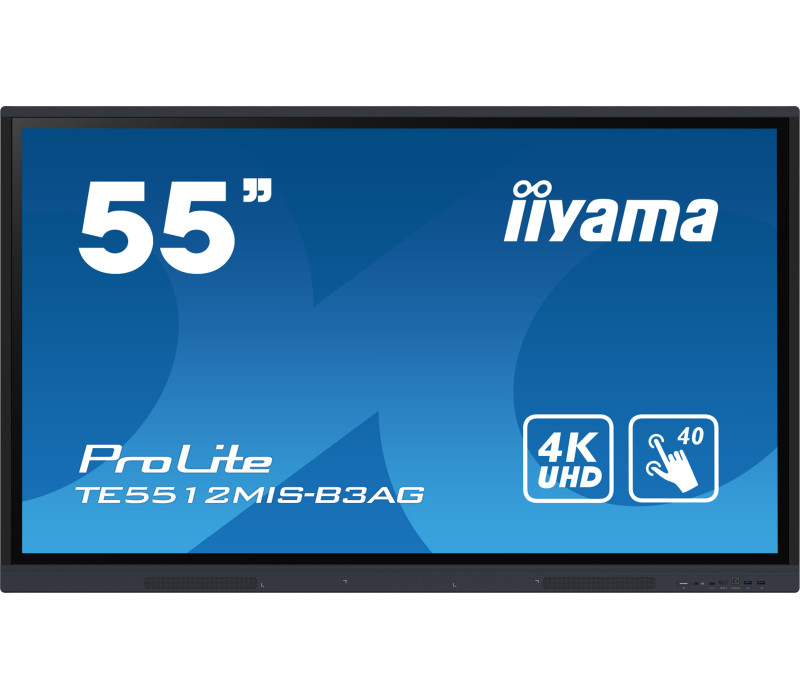 ekran-interaktywny-iiyama-te5512mis-b3ag-55-ips-led-4k-vga-3xhdmi-usb-c-iiware10-android11-wifi6-lan-dms-247-7h iiyama ProLite TE5512MIS-B3AG 55"