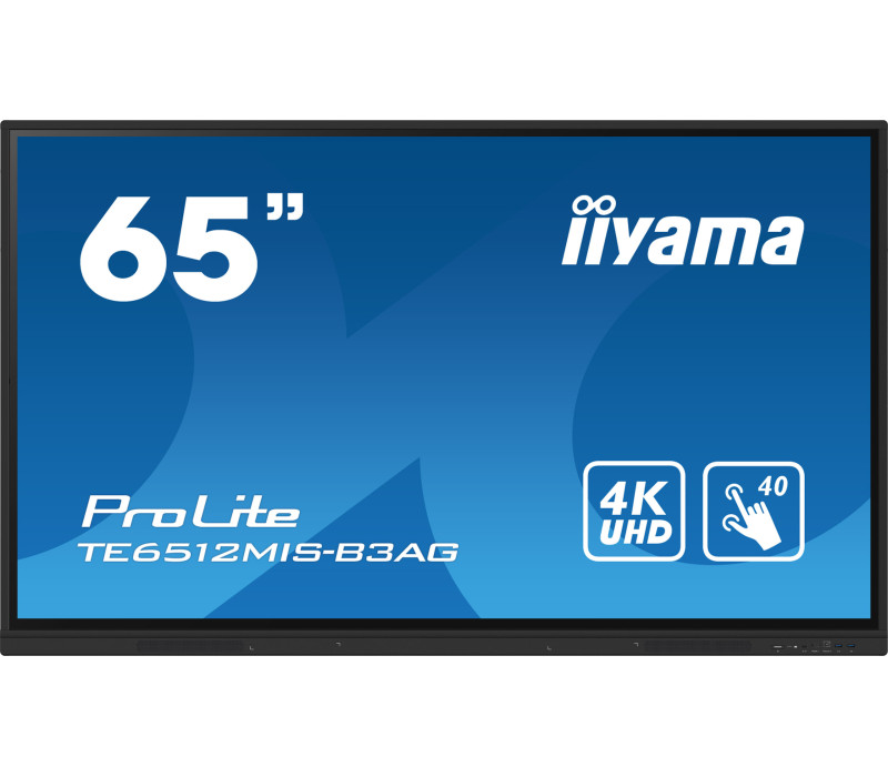 ekran-interaktywny-iiyama-te6512mis-b3ag-65-ips-led-4k-vga-3xhdmi-usb-c-iiware10-android11-wifi6-lan-dms-247-7h (1) iiyama ProLite TE6512MIS-B3AG 65"