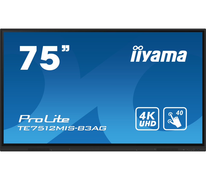 ekran-interaktywny-iiyama-te7512mis-b3ag-75-ips-led-4k-vga-3xhdmi-usb-c-iiware10-android11-wifi6-lan-dms-247-7h (1) iiyama ProLite TE7512MIS-B3AG 75"