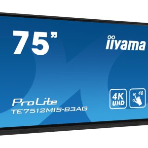 ekran-interaktywny-iiyama-te7512mis-b3ag-75-ips-led-4k-vga-3xhdmi-usb-c-iiware10-android11-wifi6-lan-dms-247-7h iiyama ProLite TE7512MIS-B3AG 75"