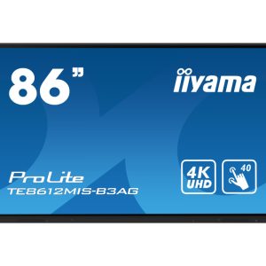 ekran-interaktywny-iiyama-te8612mis-b3ag-86-va-led-4k-vga-3xhdmi-usb-c-iiware10-android11-wifi6-lan-dms-247-7h (1) iiyama ProLite TE8612MIS-B3AG 86"