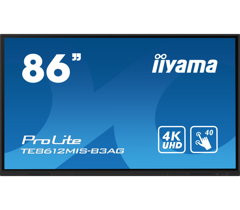 ekran-interaktywny-iiyama-te8612mis-b3ag-86-va-led-4k-vga-3xhdmi-usb-c-iiware10-android11-wifi6-lan-dms-247-7h (1) iiyama ProLite TE8612MIS-B3AG 86"