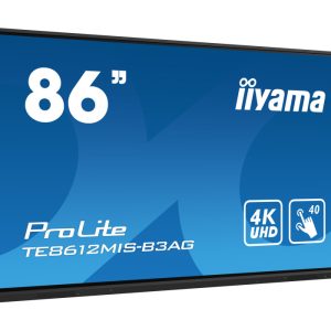 ekran-interaktywny-iiyama-te8612mis-b3ag-86-va-led-4k-vga-3xhdmi-usb-c-iiware10-android11-wifi6-lan-dms-247-7h iiyama ProLite TE8612MIS-B3AG 86"