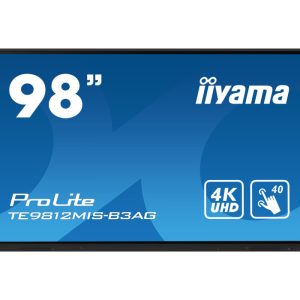 ekran-interaktywny-iiyama-te9812mis-b3ag-98-ips-led-4k-vga-3xhdmi-usb-c-iiware10-android11-wifi6-lan-dms-247-7h (1) iiyama ProLite TE9812MIS-B3AG 98"