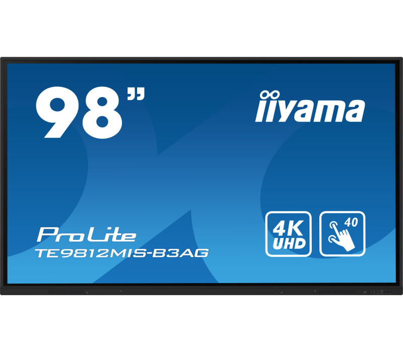 ekran-interaktywny-iiyama-te9812mis-b3ag-98-ips-led-4k-vga-3xhdmi-usb-c-iiware10-android11-wifi6-lan-dms-247-7h (1) iiyama ProLite TE9812MIS-B3AG 98"