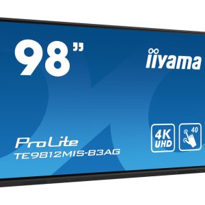 ekran-interaktywny-iiyama-te9812mis-b3ag-98-ips-led-4k-vga-3xhdmi-usb-c-iiware10-android11-wifi6-lan-dms-247-7h iiyama ProLite TE9812MIS-B3AG 98"