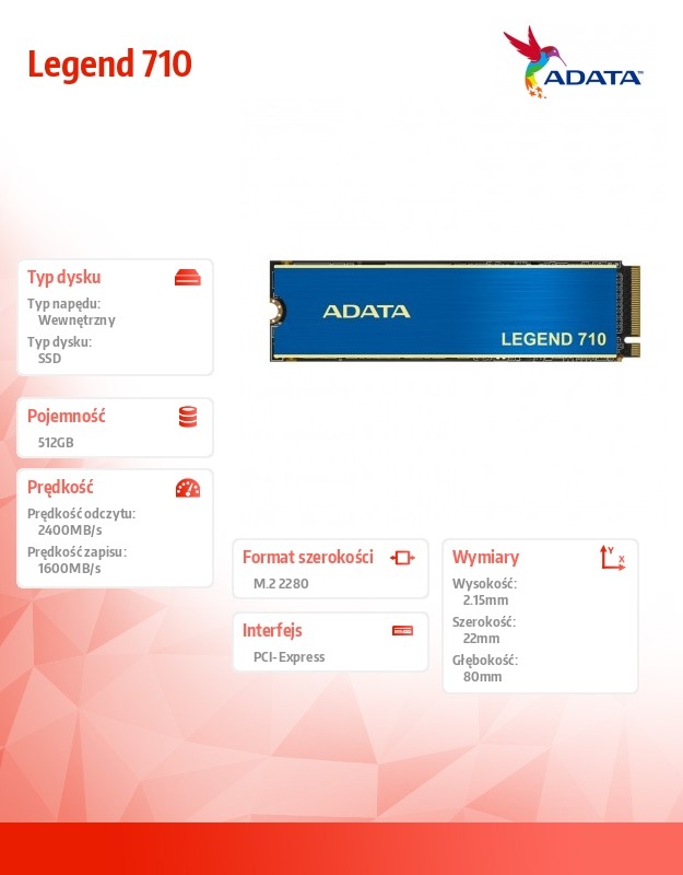 f401a45ad2fac7fc1b11fa4d09d5426f.jpg Dysk SSD Legend 710 512GB PCIe 3x4 2.4/1.6 GB/s M2