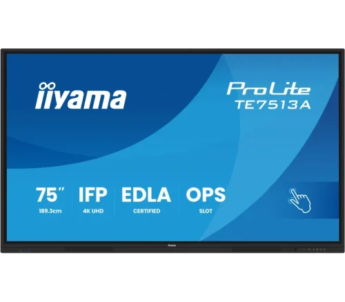 Monitor interaktywny iiyama 75" TE7513A-B1AG 4K