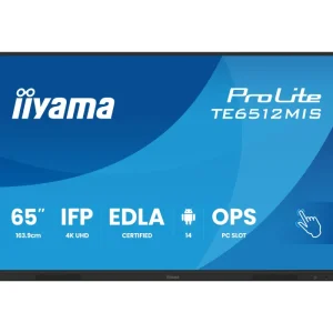 monitor-interaktywny-iiyama-te6512mis-b4ag-65-va-dled-4k-8128gb-iiware13e-android14-edla-wifi6-lan-dms-247 (1) iiyama ProLite TE6512MIS-B4AG 65"